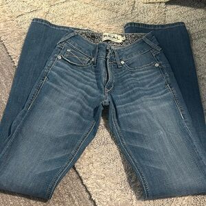 R.E.A.L. Mid Rise Arrow Fit Jocelyn Boot Cut Jean Size 26L
